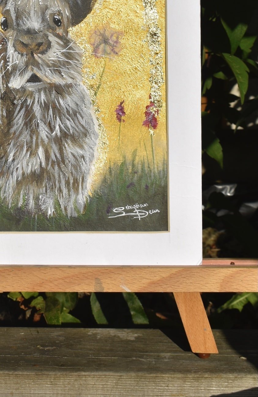 Close Together | Original Acrylic Painting On Board | 32 × 29 cm - Image 2