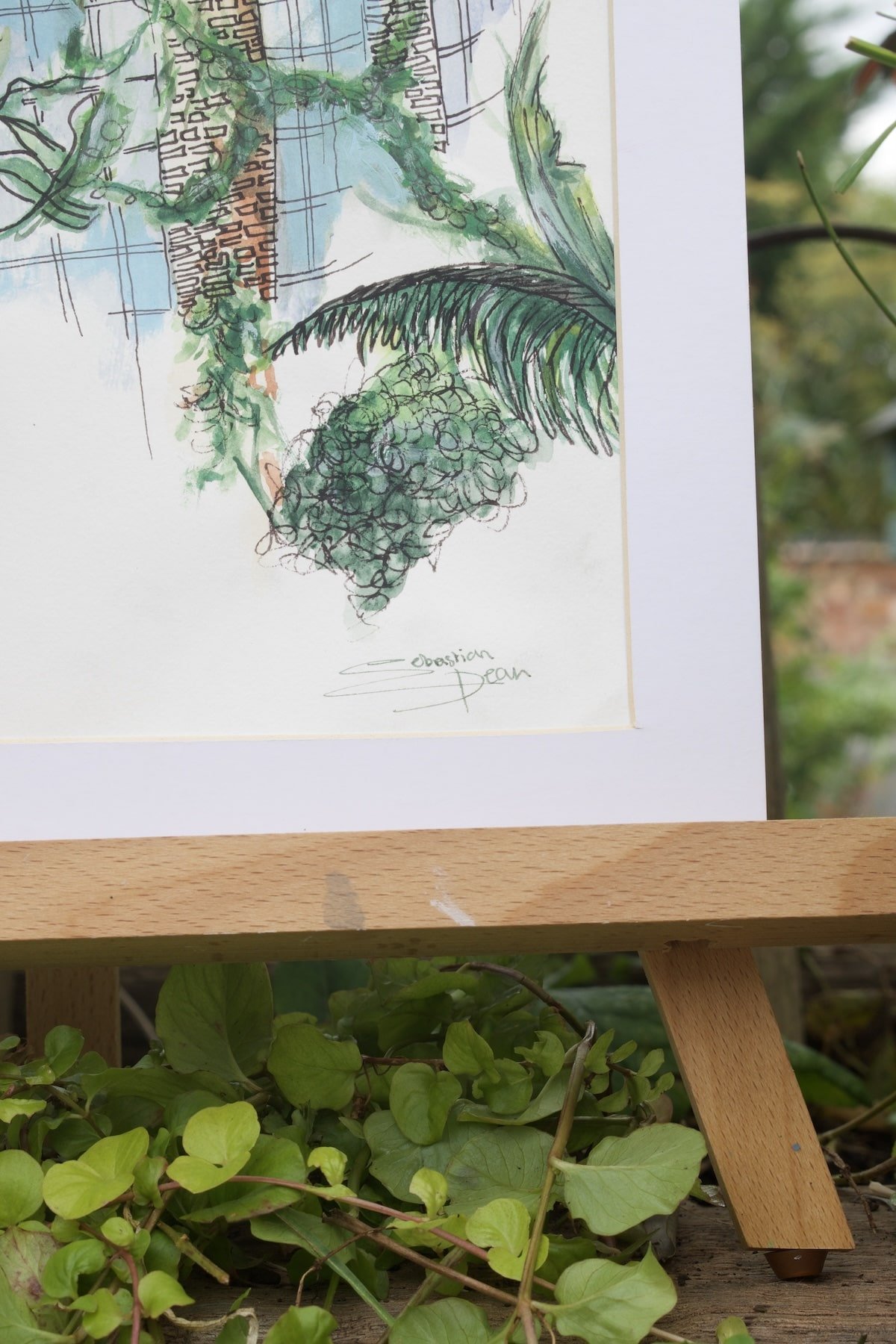 Glasshouse Serenity | A4 Original Watercolour Painting - Image 3