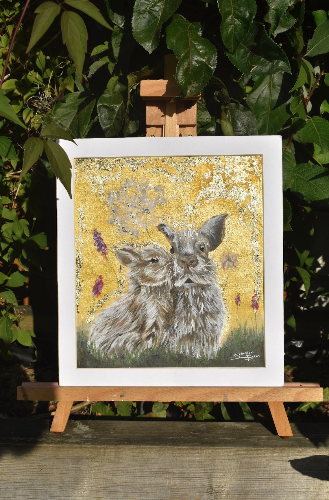 Close Together | Original Acrylic Painting On Board | 32 × 29 cm