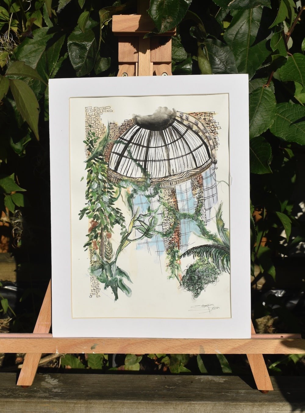 Glasshouse Serenity | A4 Original Watercolour Painting